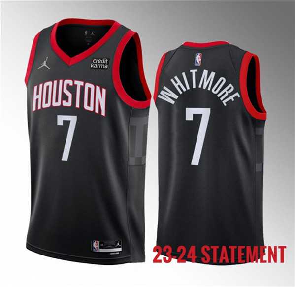 Men's Houston Rockets #7 Cam Whitmore Black 2023 Draft Statement Edition Stitched Basketball Jersey Dzhi ,We sell and wholesale Men's Houston Rockets #7 Cam Whitmore Black 2023 Draft Statement Edition Stitched Basketball Jersey Dzhi  on line form chian!